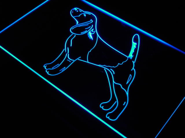Beagle Dog Pet Shop Puppy Neon Light Sign